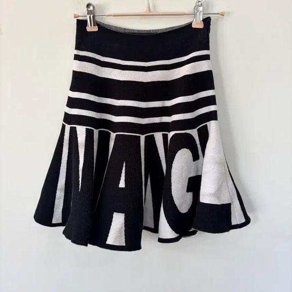 [BUNJANG] Vivienne Westwood Logo Pattern Knit Skirt / 비비안웨스트우드 로고 패턴 니트 스커트