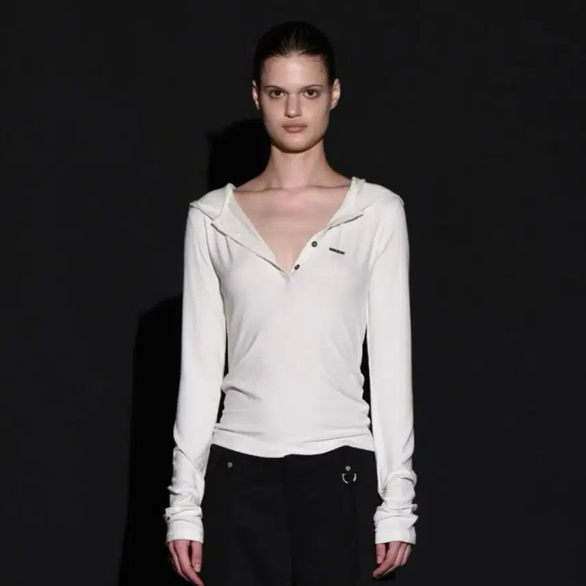 [BUNJANG] Bohemian Seoul Hood Button Warmer T Ivory / 보헤미안서울 보헴서 후드 버튼 워머티 아이보리
