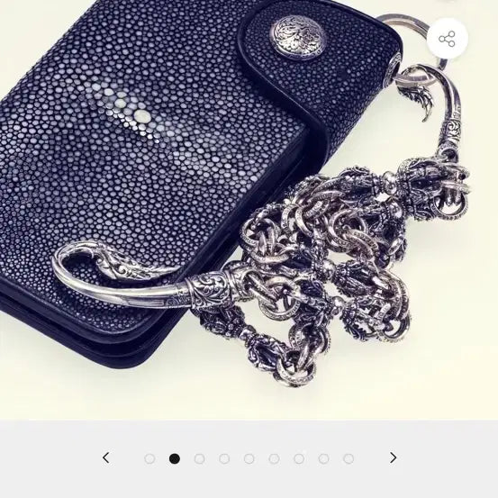 [BUNJANG] Zocalo Stingray Leather Long Wallet / 크롬하츠 ZOCALO 조칼로 가오리 가죽 장지갑, 론 원스