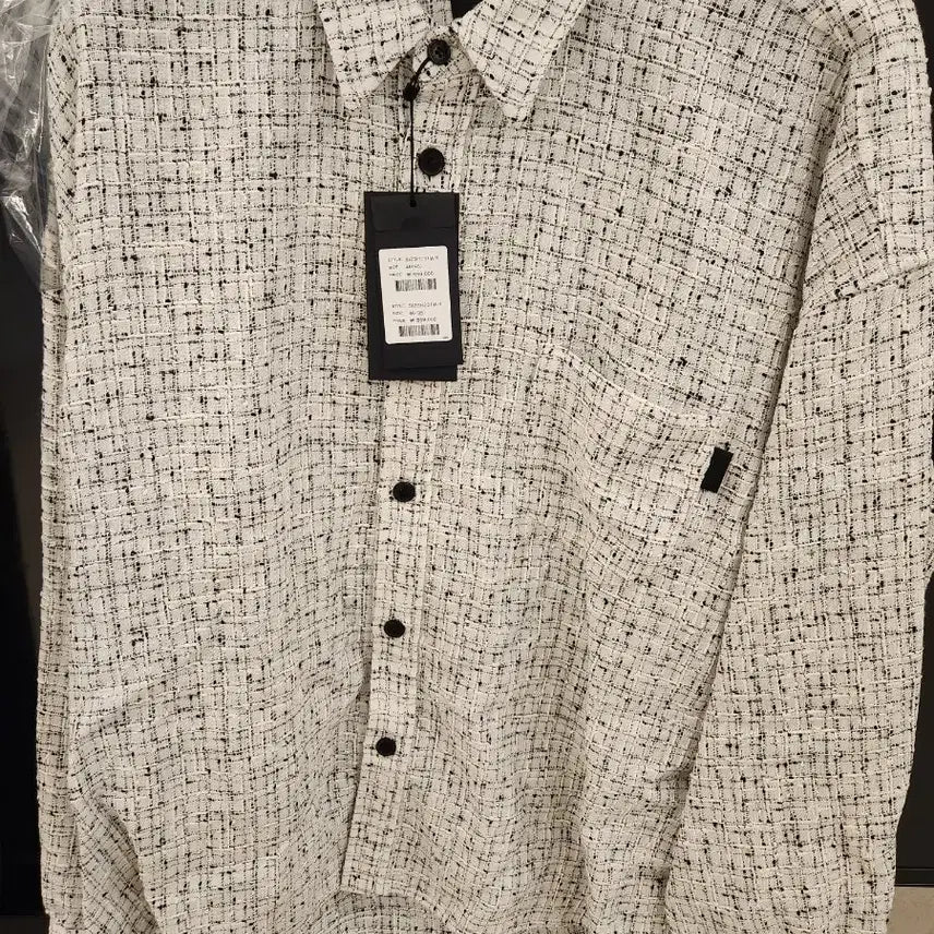 [BUNJANG] Songzio Homme Origin Paris Tweed Shirt / 송지오옴므 오리진 파리 트위드셔츠