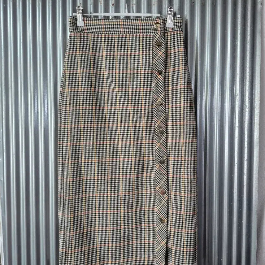 [BUNJANG] Zara Check Pattern Long Skirt / XS 자라우먼 체크 패턴 롱 스커트