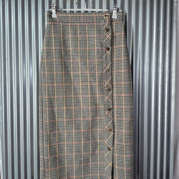[BUNJANG] Zara Check Pattern Long Skirt / XS 자라우먼 체크 패턴 롱 스커트