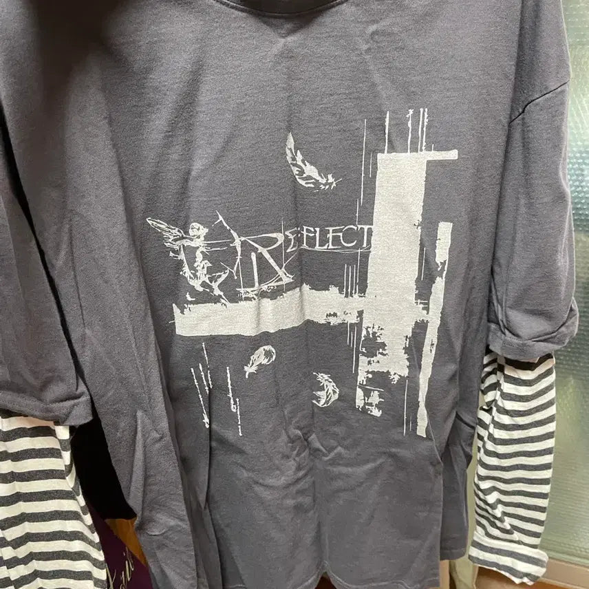 [BUNJANG] Park Jihoon Layered T-Shirt / 박지훈 리플렉트 레이어드 티셔츠