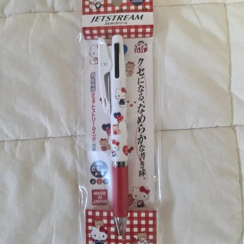 [BUNJANG] Hello Kitty Jetstream 3-Color Ballpoint Pen 0.5mm / 헬로키티 제트스트림 3색볼펜 0.5mm (2021년도)