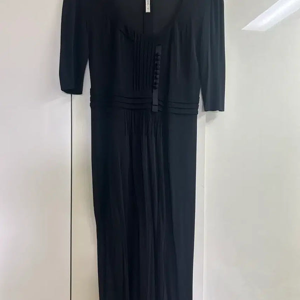 [BUNJANG] Prada Black Chiffon Midi Dress / 프라다 블랙 시폰 원피스 정품