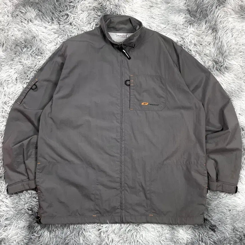 [BUNJANG] Reebok Orange Logo Track Windbreaker Jacket / 리복 오렌지 로고 트랙 바람막이 자켓y 6701