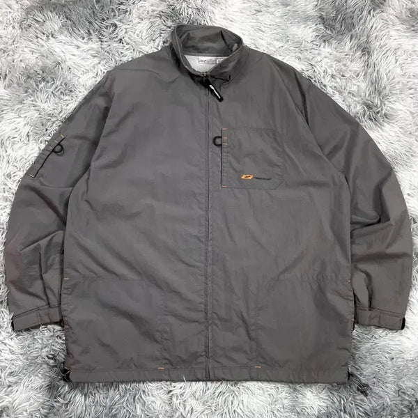 [BUNJANG] Reebok Orange Logo Track Windbreaker Jacket / 리복 오렌지 로고 트랙 바람막이 자켓y 6701