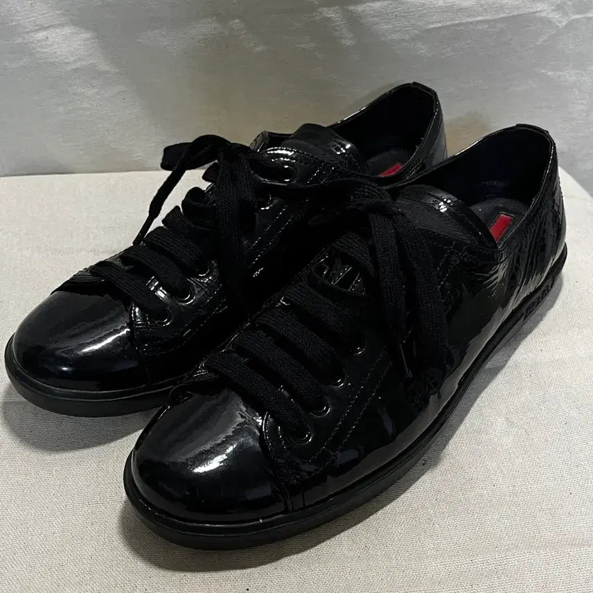 [BUNJANG] Prada Sport Archive America's Cup Pattern Leather Sneakers / [PRADA] 프라다 스포츠 아카이브 아메리카 컵 패턴 레더 스니커즈