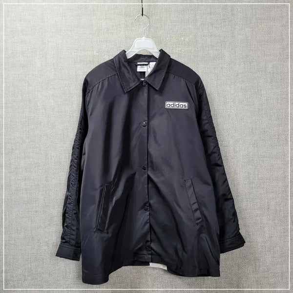 [BUNJANG] Adidas Black Oversized Fit Jacket Women's L / 2454. 아디다스 블랙 오버핏자켓 여성L