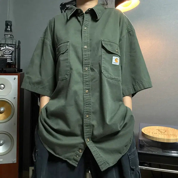 [BUNJANG] Carhartt Short Sleeve Shirt / 칼하트 반팔셔츠