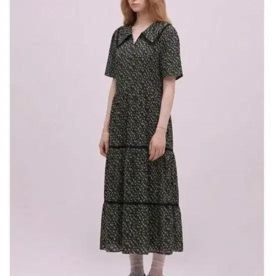 [BUNJANG] Thursday Island Floral Pattern Rayon Long Dress / 써스데이아일랜드 플라워패턴레이온원피스