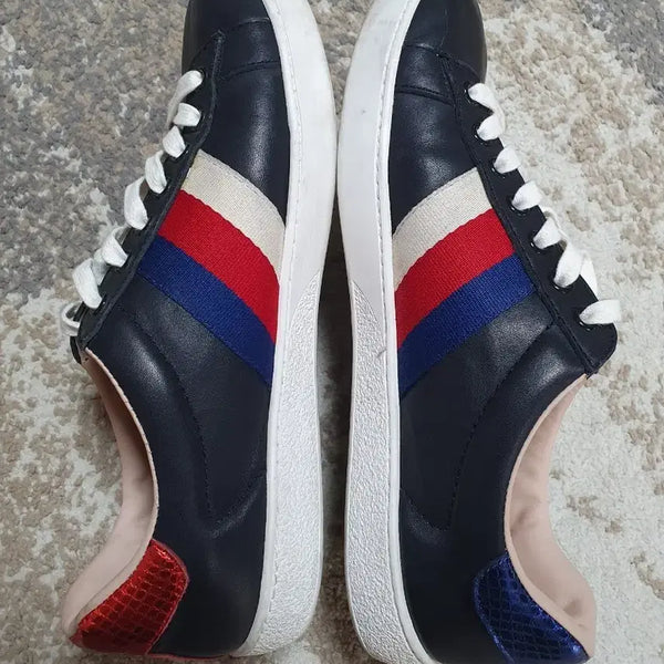 [BUNJANG] Gucci Ace Blind For Love Embroidered Sneakers Black (Size 40) / 구찌 에이스 블라인드 포 러브 스니커즈 블랙 (40사이즈)