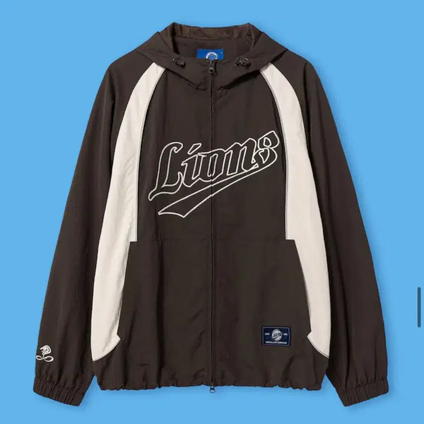 [BUNJANG] 8Seconds Samsung Lions Brown Hooded Jacket L / 미개봉) 에잇세컨즈 삼성라이온즈 후드 재킷 브라운 L