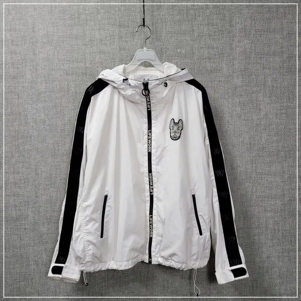 [BUNJANG] Life Work Hooded Windbreaker - Women's Free Size / 2457. 라이프워크 후드 바람막이 여성F