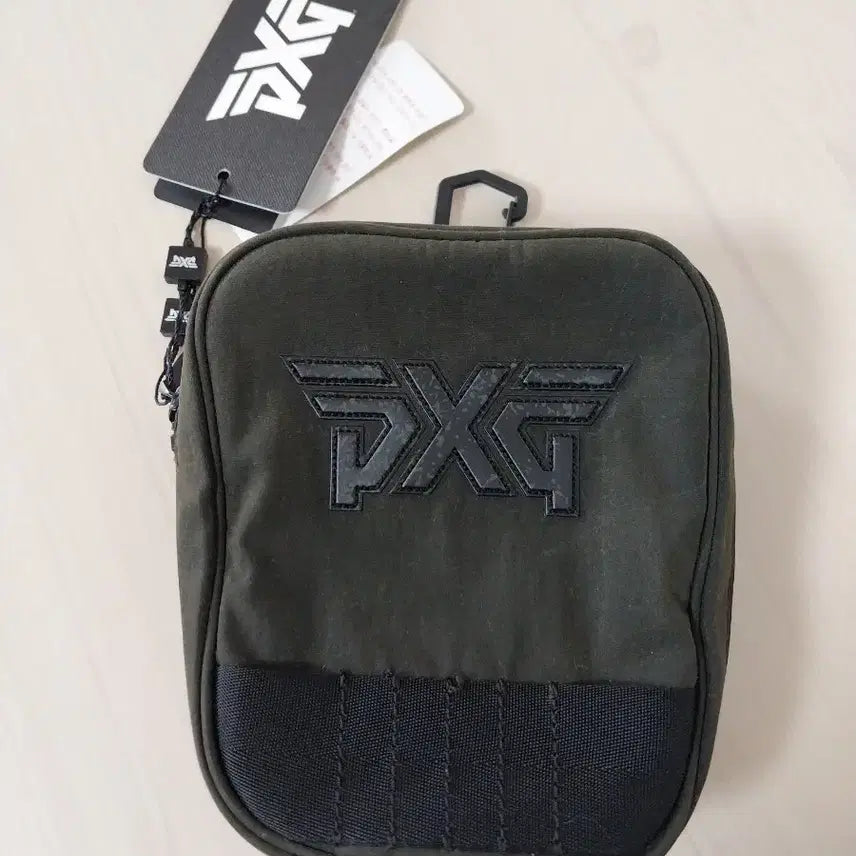 [BUNJANG] PXG Wax Coated Carabiner Tee Pouch Khaki / PXG 왁스 코티드 카라비너 티 파우치 [카키]
