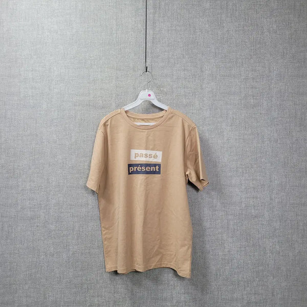 [BUNJANG] Beige Short Sleeve T-Shirt Size 100 / ㄹ213 베이지 반팔 100