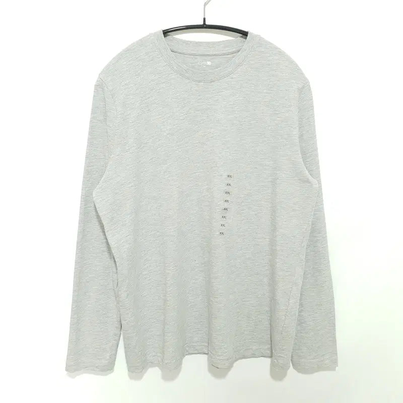 [BUNJANG] TOPTEN Women's Cotton Crewneck Long Sleeve T-Shirt Grey XXL / 탑텐 여성 코튼 크루넥 긴팔 그레이 XXL_M3085