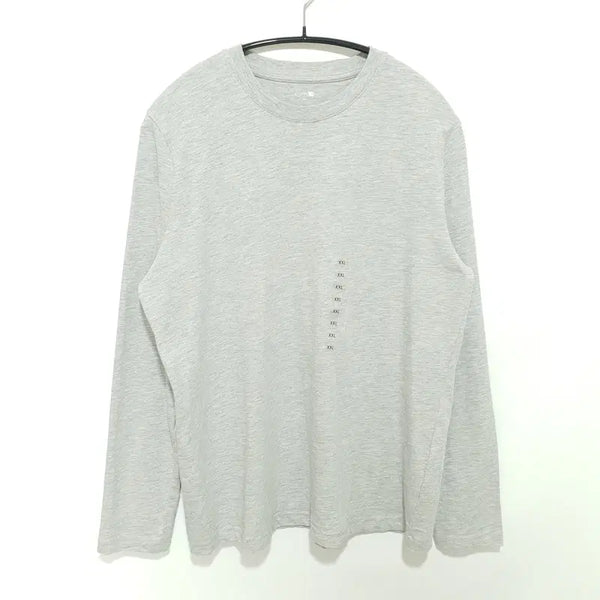 [BUNJANG] TOPTEN Women's Cotton Crewneck Long Sleeve T-Shirt Grey XXL / 탑텐 여성 코튼 크루넥 긴팔 그레이 XXL_M3085