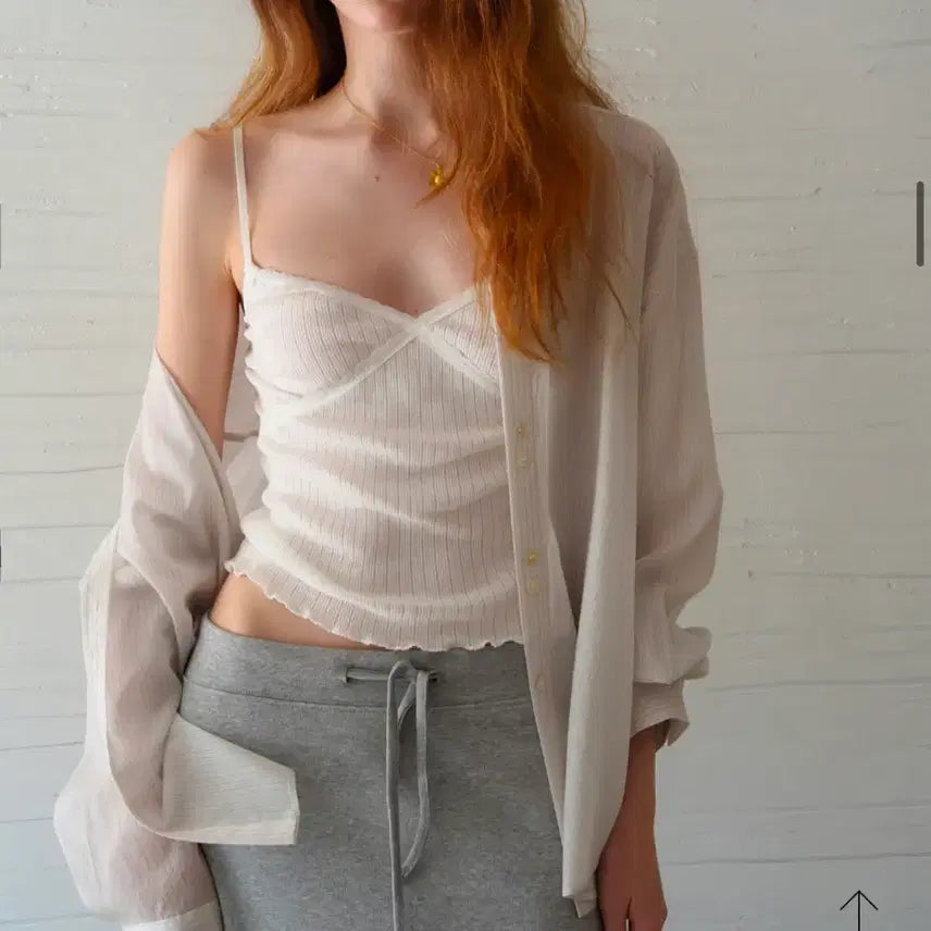 [BUNJANG] ODS Lily Lace Sleeveless Top / ODS Lily Lace Sleeveless