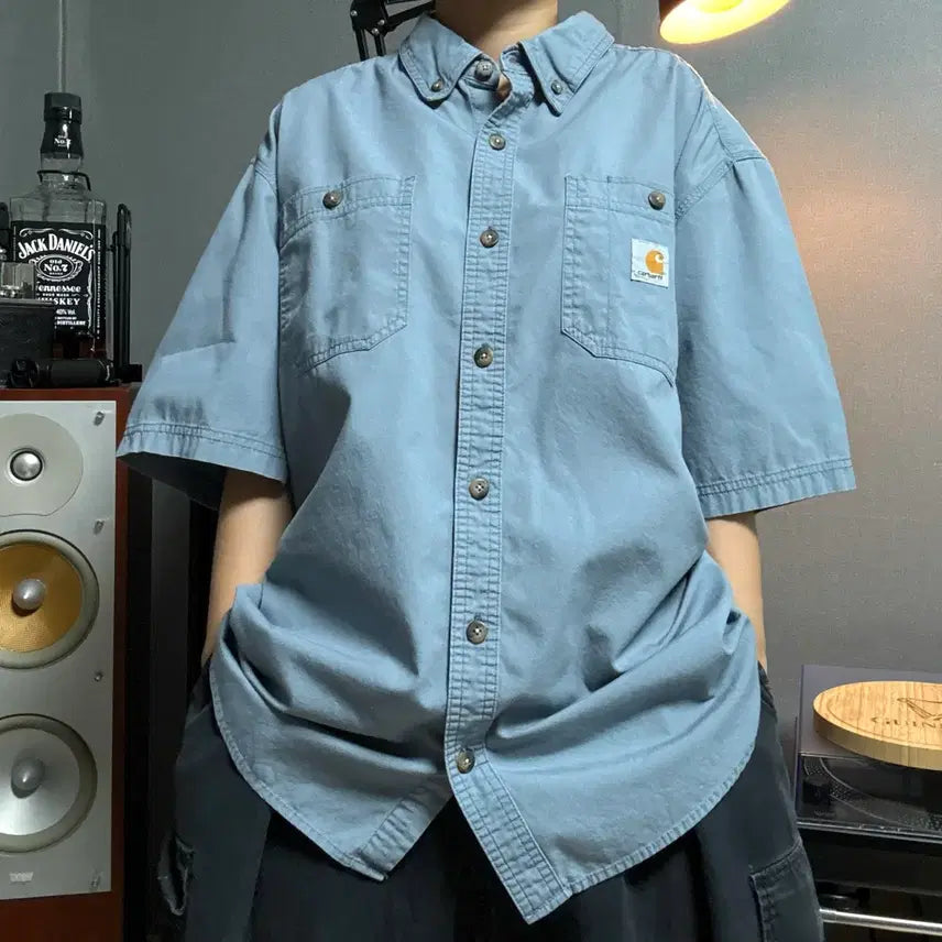 [BUNJANG] Carhartt Short Sleeve Shirt / 칼하트 반팔셔츠