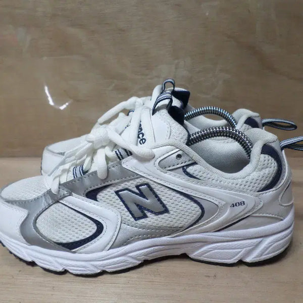 [BUNJANG] New Balance 408 White Sneakers / 후루룩구제3 240 뉴발란스 408 화이트 운동화 260811