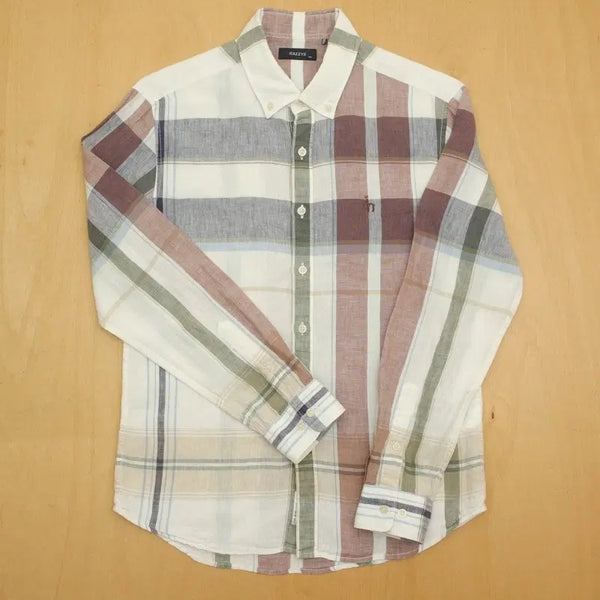 [BUNJANG] Hazzys Linen Shirt 95 / 헤지스 린넨 셔츠 95 남방 H-1628