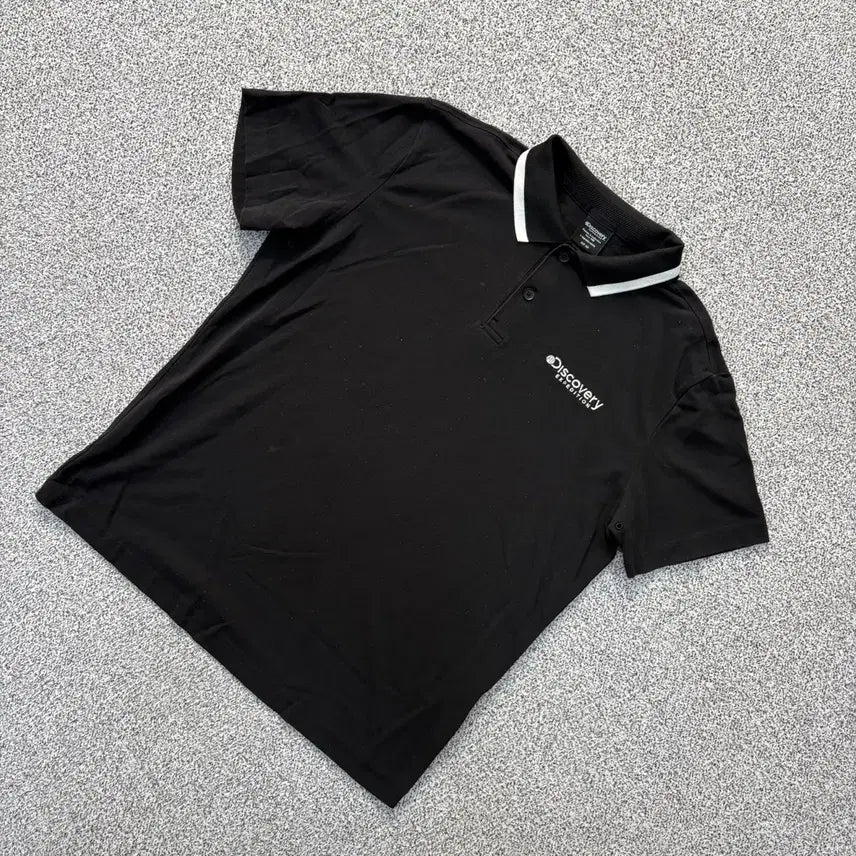 [BUNJANG] Discovery Half-Sleeve Collar T-Shirt / 100 디스커버리 반팔 카라티 0806J2