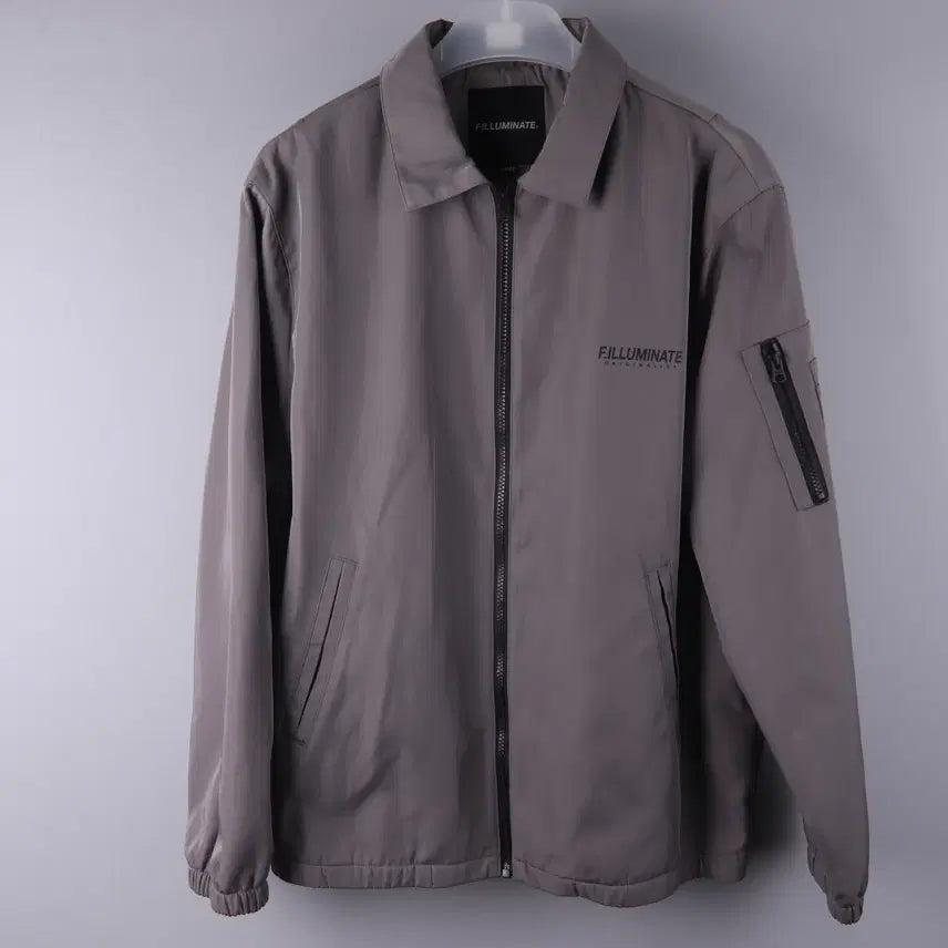 [BUNJANG] Filluminate Oversized Utility Coach Jacket Grey (L) / 필루미네이트 오버핏 유틸리티 코치 자켓 그레이 (L)