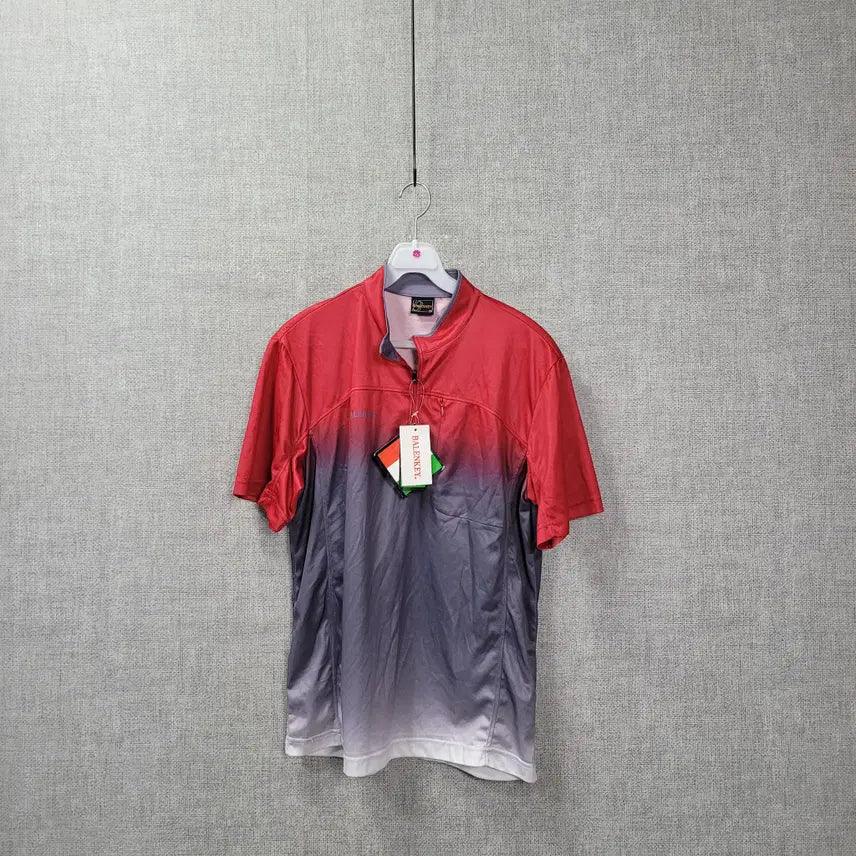 [BUNJANG] Two-Tone Half-Zip T-Shirt Size 100 / ㄹ225 투톤 반집티 100