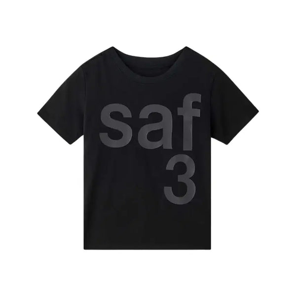 [BUNJANG] SAFARISPOT 1/2 Basic Safari Short Sleeve T-Shirt Black / 사파리스팟 1/2 베이직 사파리 반팔 티셔츠 블랙