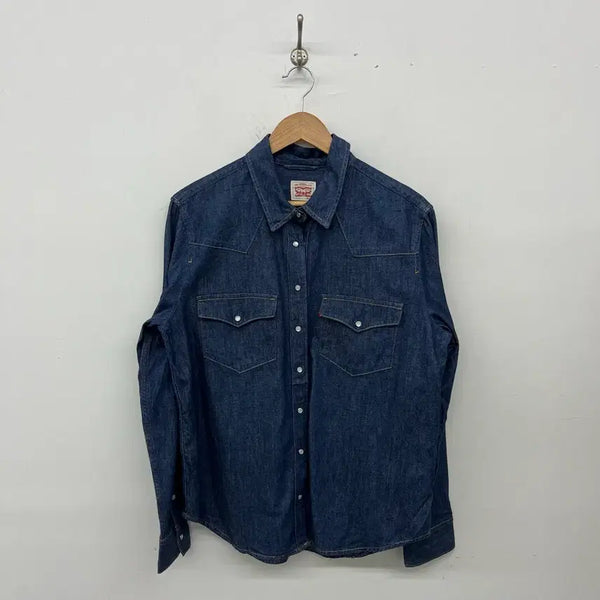 [BUNJANG] Levi's Vintage Red Tab Two Pocket Denim Shirt / 리바이스 빈티지 레드탭 투 포켓 데님셔츠 남녀공용 L