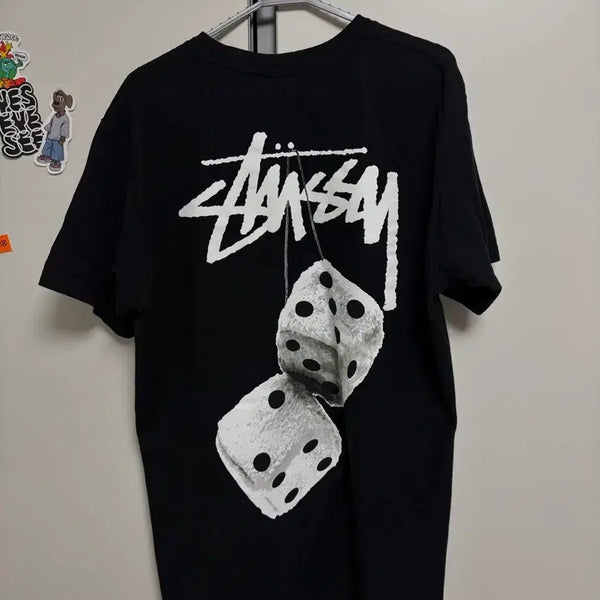 [BUNJANG] Stussy Fuzzy Dice T-Shirt Black / 스투시 반팔티 퍼지 다이스