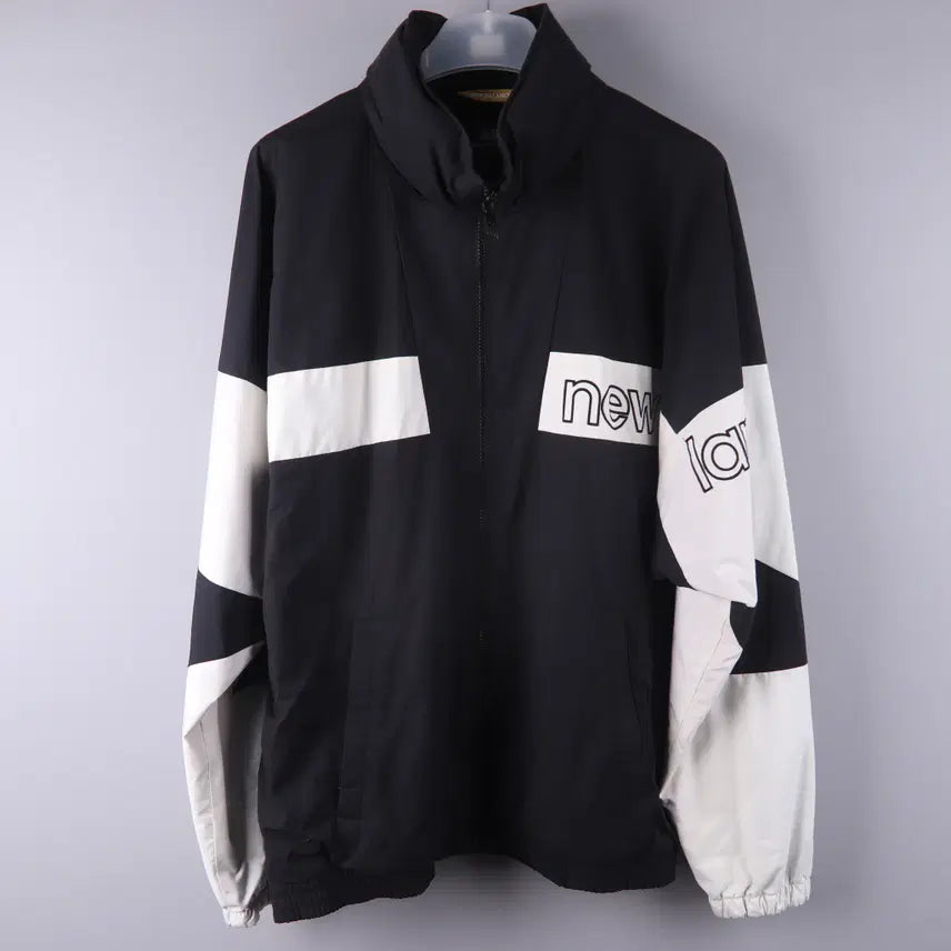 [BUNJANG] New Balance Colorblock Warm-up Jacket Black (2XL) / 뉴발란스 컬러블록 웜업 자켓 블랙 (2XL)