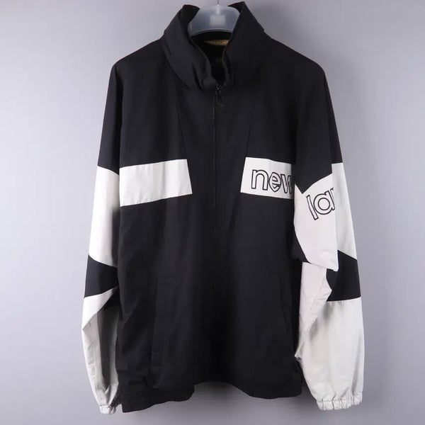 [BUNJANG] New Balance Colorblock Warm-up Jacket Black (2XL) / 뉴발란스 컬러블록 웜업 자켓 블랙 (2XL)