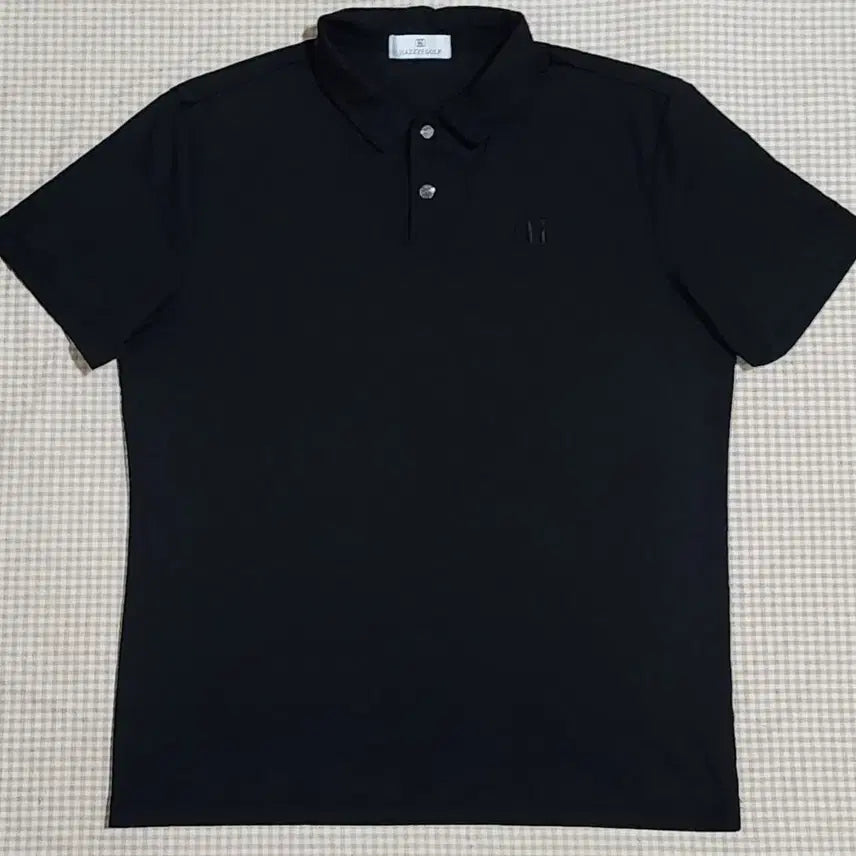 [BUNJANG] Hazzys Golf Men's Short Sleeve T-Shirt Black / 헤지스골프 남성반팔티셔츠 100