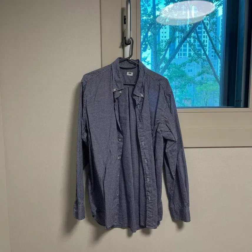 [BUNJANG] Uniqlo Blue Check Shirt L / 유니클로 블루체크 셔츠 (L)