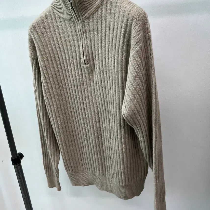 [BUNJANG] Burberry Golf Cashmere Half-Zip Knit Beige / 105) 버버리 골프 캐시미어 반집업니트