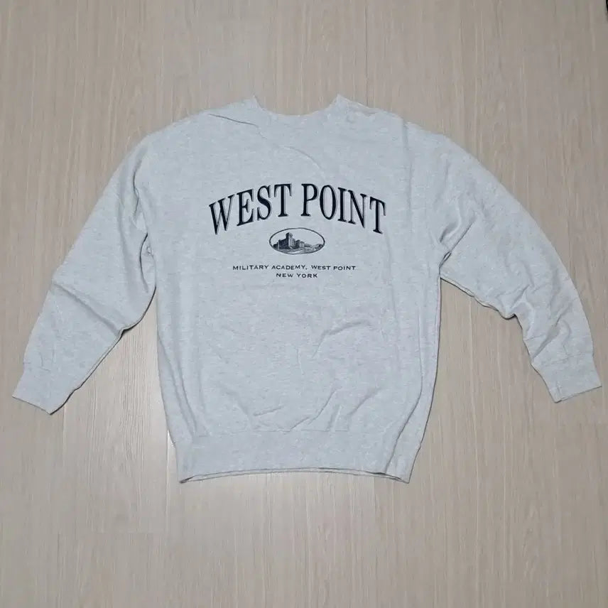 [BUNJANG] KANEITEI West Point Crewneck Sweatshirt (Melange Grey M) / 카네이테이 웨스트 포인트 맨투맨 WEST POINT ARCH CREWNECK (MELANGE G RAY
