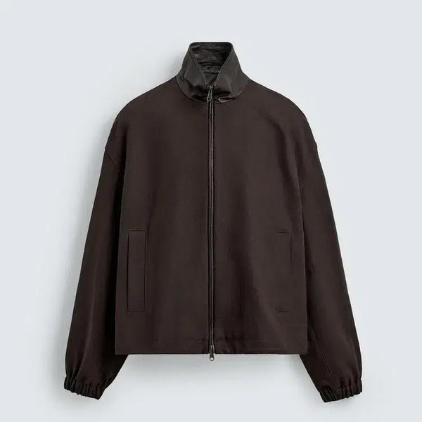 [BUNJANG] Zara Lambskin Combination Collar Jacket Jumper (L) / 자라 양가죽 콤비 칼라 재킷 점퍼 (L)
