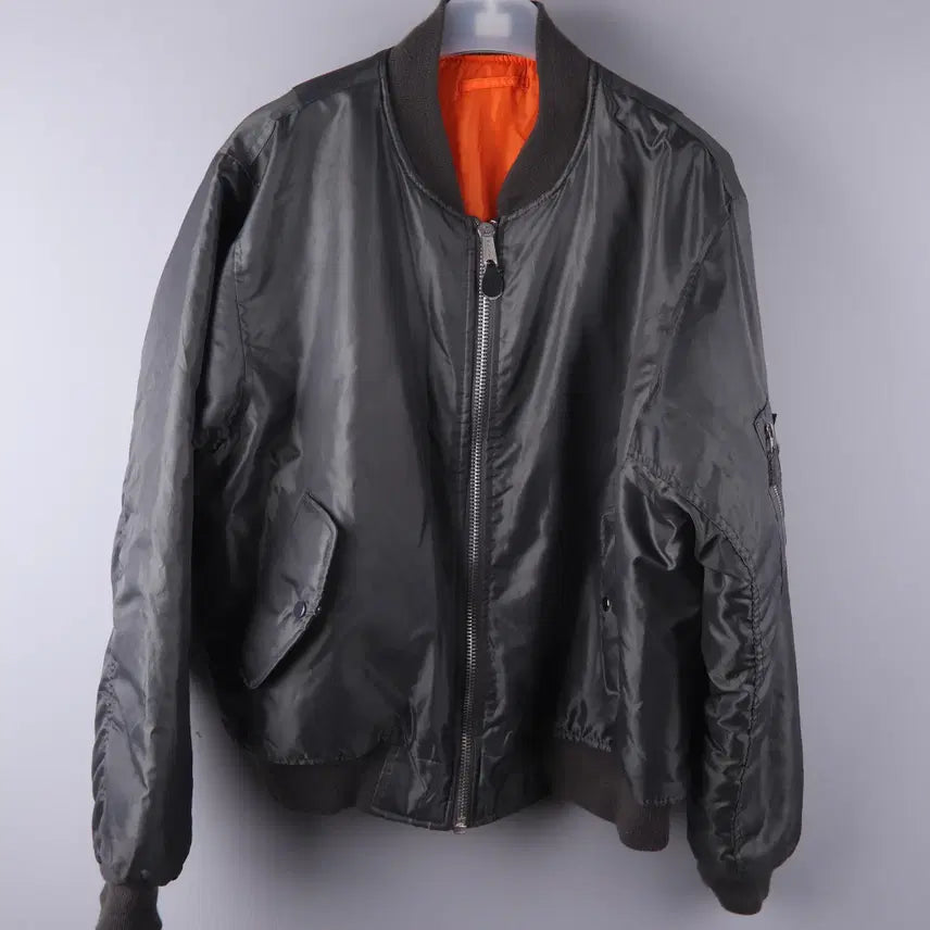[BUNJANG] Rothco MA-1 Flight Jacket Gunmetal Grey XL / 로스코 MA-1 플라이트 자켓 건메탈 그레이 (XL)
