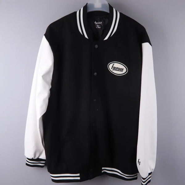 [BUNJANG] Kiwoom Heroes Stadium Varsity Jumper Black (2XL) / 키움 히어로즈 스타디움 바시티 점퍼 블랙 (2XL)
