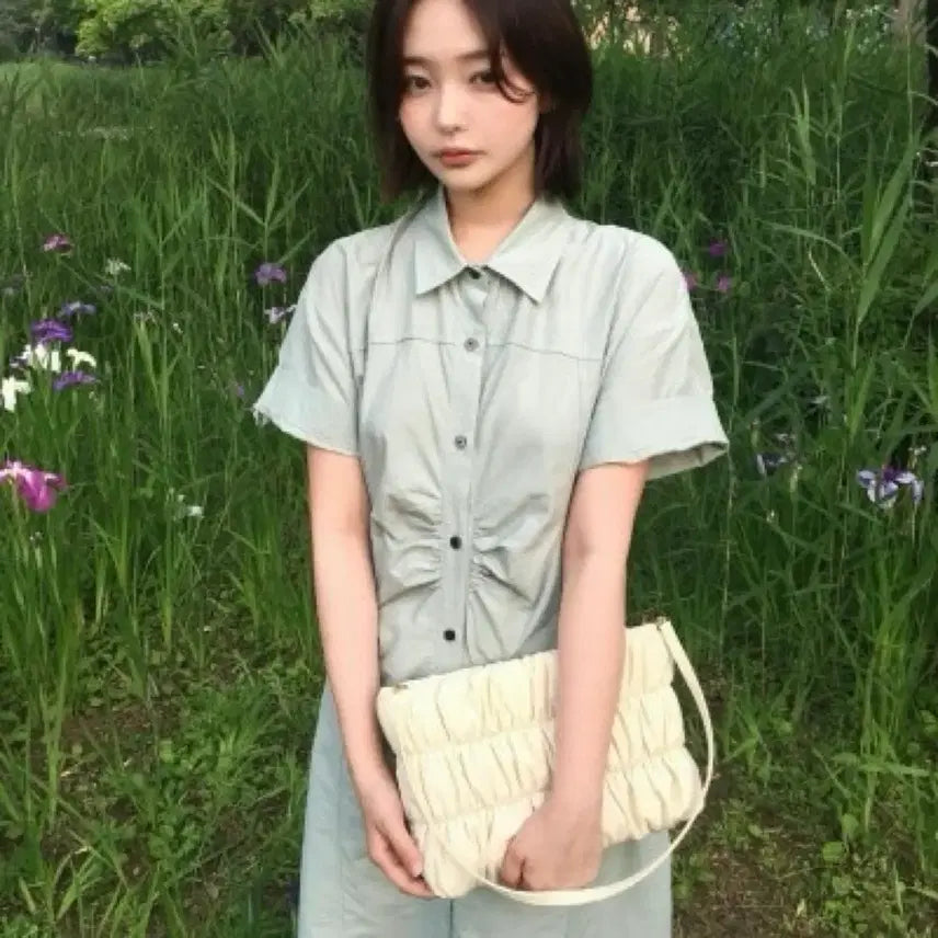 [BUNJANG] Stand Oil Limited Edition Dube Clutch Shoulder Bag Cream / 스탠드 오일 한정판 듀베클러치숄더백 크림색