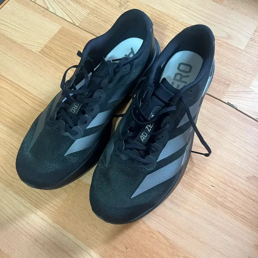 [BUNJANG] Adidas Adizero EVO SL Core Black Iron Metallic Running Shoes / 아디다스 아디제로 EVO SL 코어 블랙 아이언 메탈릭