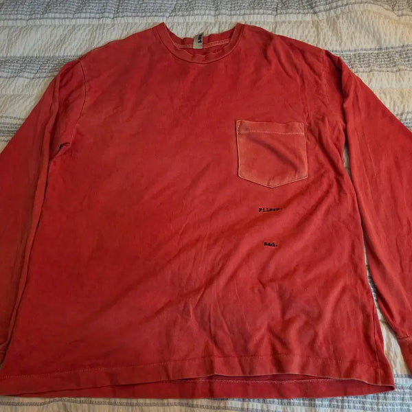 [BUNJANG] Blind Files Kim Un Long Sleeve Washed Red Size 0 / 블라인드파일즈 김운 롱슬리브 워시드레드 색상 0사이즈 팝니다~