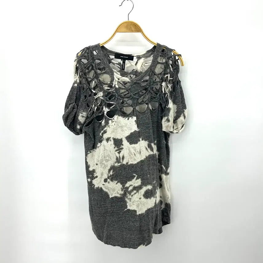 [BUNJANG] ISABEL MARANT Tie-Dye Cut-Out Short-Sleeve T-Shirt / [ISABEL MARANT] 이자벨마랑 타이다이 컷아웃 반팔티셔츠
