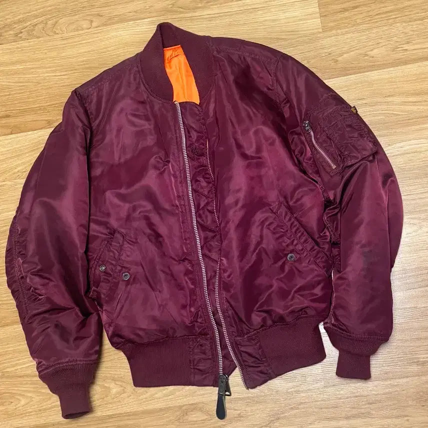 [BUNJANG] Alpha Industries MA-1 Flight Bomber Jacket Burgundy / 알파인더스트리 MA-1 항공 점퍼 버건디