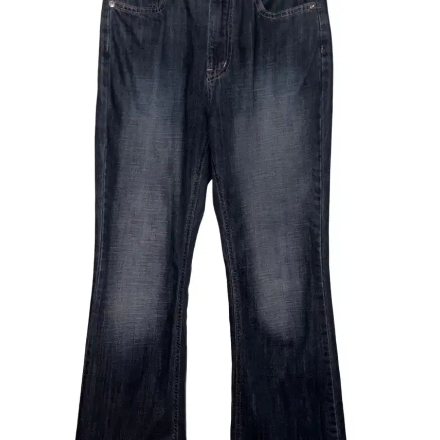 [BUNJANG] Vintage Washed Semi Bootcut Denim Pants / 빈티지 워싱 세미 부츠컷 팬츠 데님