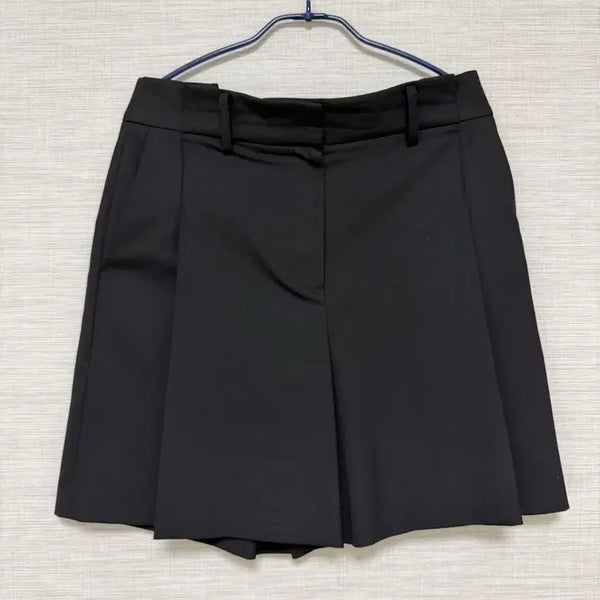 [BUNJANG] Lucky Chouette Black Pintuck Culottes Pants / 럭키슈에뜨 블랙 핀턱 큐롯 팬츠