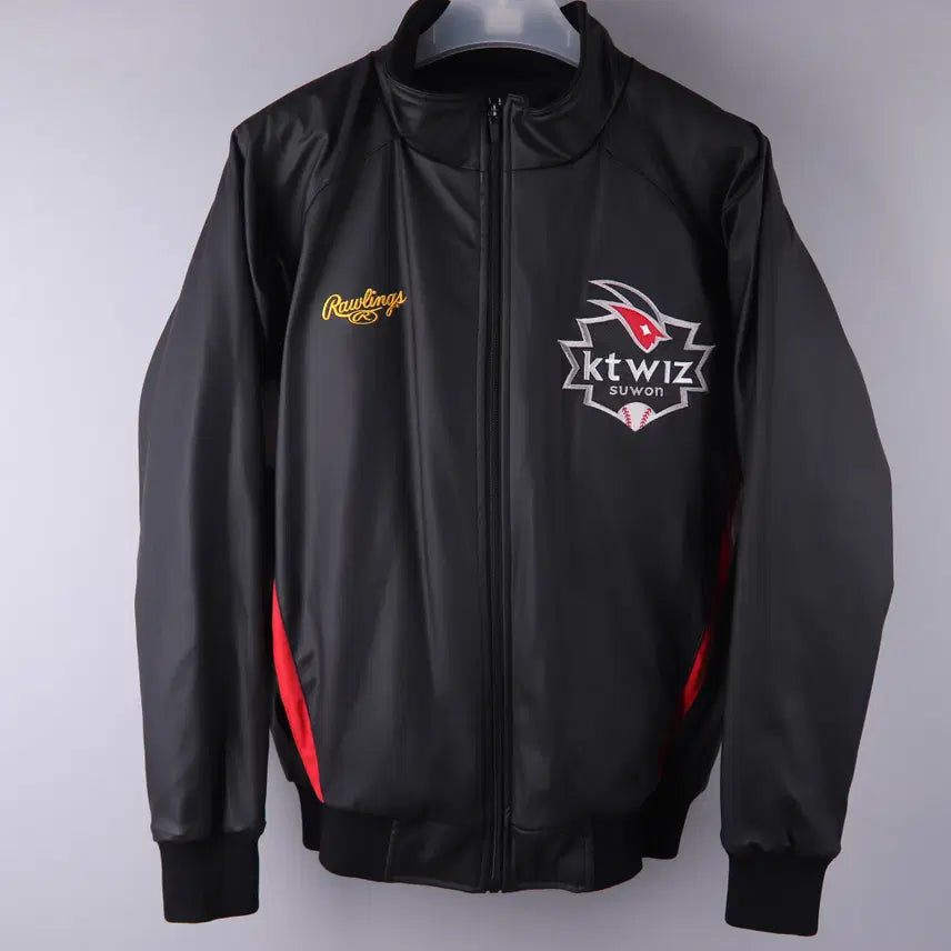 [BUNJANG] KT Wiz Rawlings Baseball Jacket Black / KT 위즈 롤링스 야구 점퍼 자켓 블랙 (100)