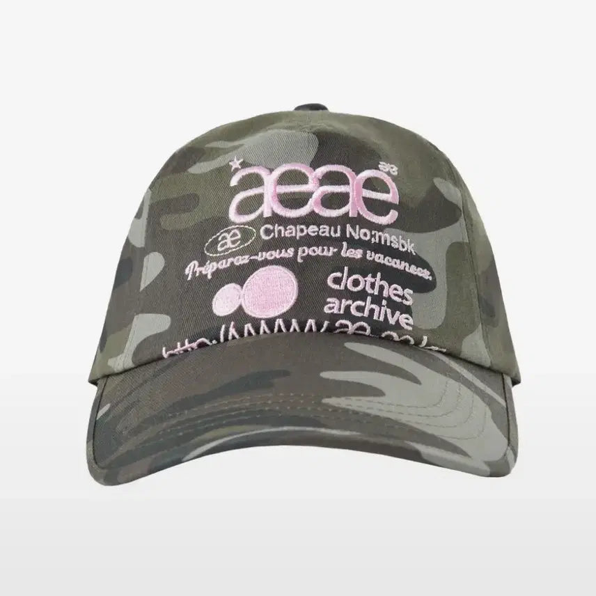 [BUNJANG] AEAE Logo Camo Ball Cap / AEAE Logo Camo 카모 볼캡